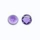 Amethyst (Brazilian) 16mm Round Faceted Cab (Checker Cut) (Medium Color)