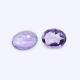 Amethyst (Brazilian) 10x8mm Oval Faceted Cab (Rose Cut) (Light Color)