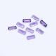 Amethyst (Brazilian) 10x4mm Elongated Cushion Faceted Cab (Rose Cut) (Good Color)