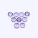 Amethyst (Brazilian) 8mm Round Faceted Cab (Checker Cut) (Slightly Dome) (Light Color)