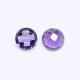 Amethyst (Brazilian) 8mm Round Faceted Cab (Checker Cut) (Slightly Dome) (Good Color)