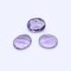 Amethyst (Brazilian) 9x7mm Oval Faceted Cab (Checker Cut) (Slightly Dome) (Light Color)