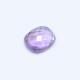 Amethyst (Brazilian) 12x10mm Elongated Cushion Faceted Cab (Checker Cut) (Slightly Dome) (Medium Color)