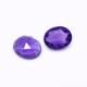 Amethyst (African) 10x8mm and 11x9mm Oval Faceted Cab (Rose Cut) (Very Slight Inclusions)