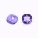 Amethyst (African) 12mm Cushion Faceted Cab (Rose Cut) (More Inclusions)