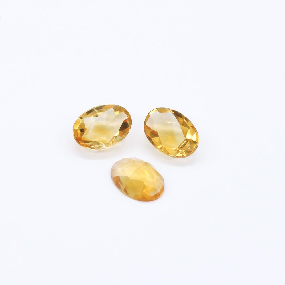 November Birthstone Natural Citrine Oval Faceted Cab My Earth Stone
