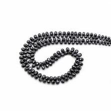 Black Diamond Faceted Roundel Beads 2.50-3.50mm