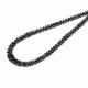 Black Diamond 3x2.50mm to 5x3.50mm Drops Faceted Beads (10 Inch)