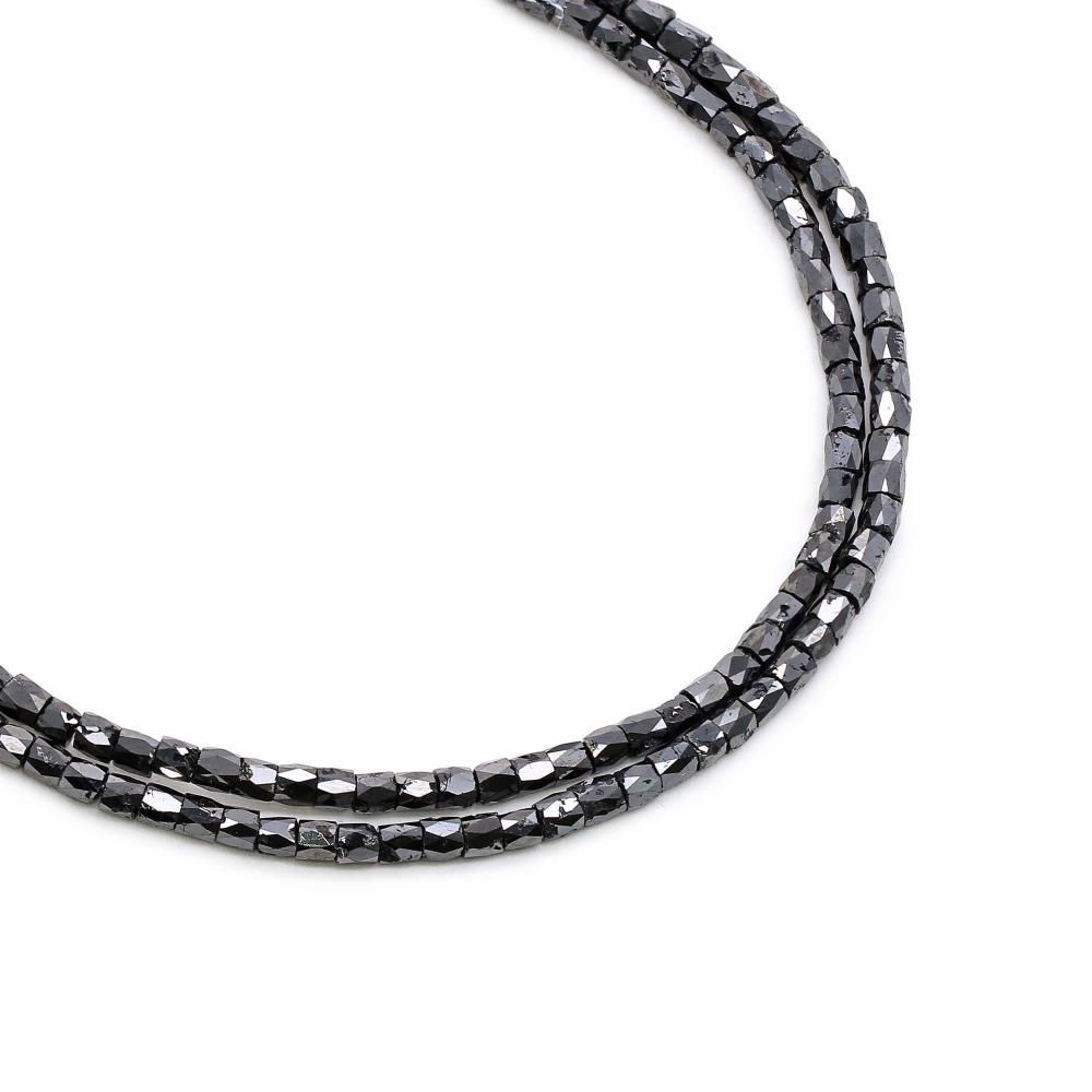 Faceted Black Diamond Beads