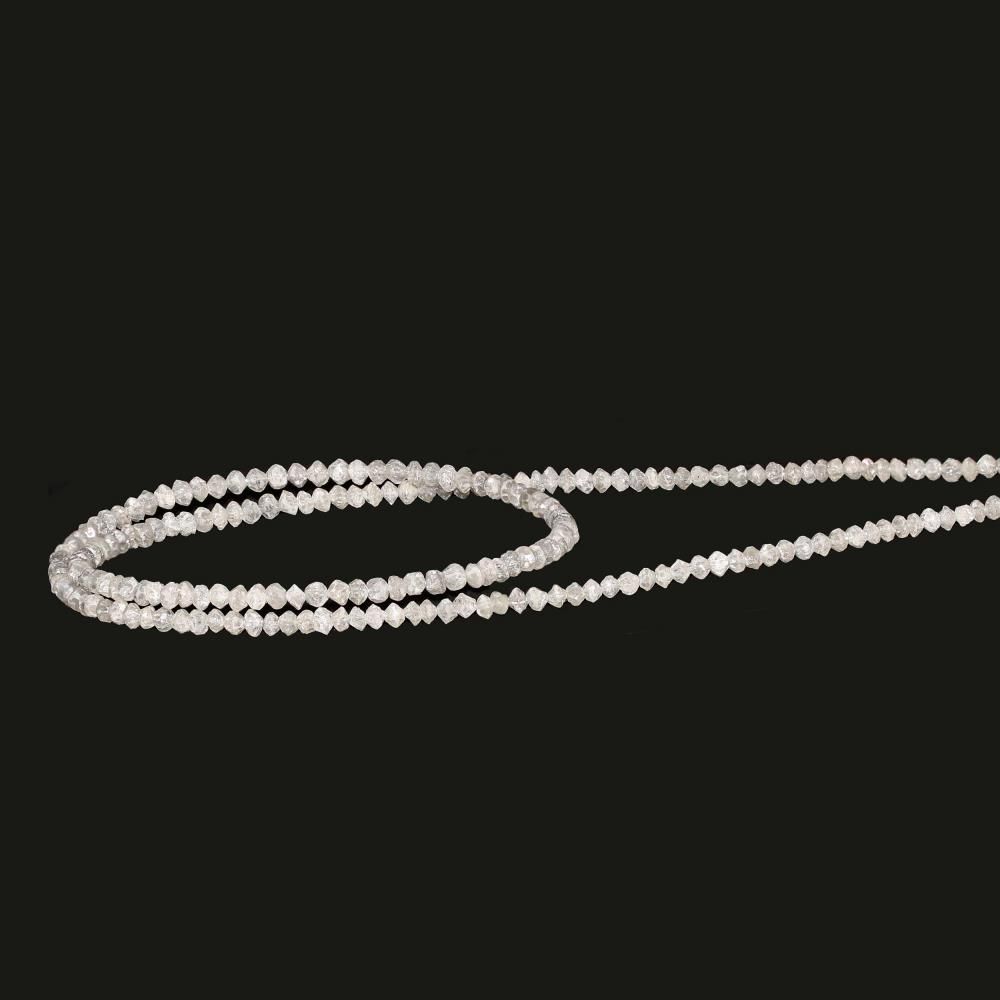 Genuine Diamond Beads Necklace: White Diamond Faceted Rondelle Beads Strand  Of 16 Inches, Weight 15 Carats, Wholesale Gemstone Beads, Online Shopping  Of Gemstone Beads, at Wholesale Price