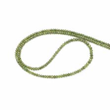 Green Diamond 2.50mm to 3mm Rondelle Faceted Beads (15 Inch)