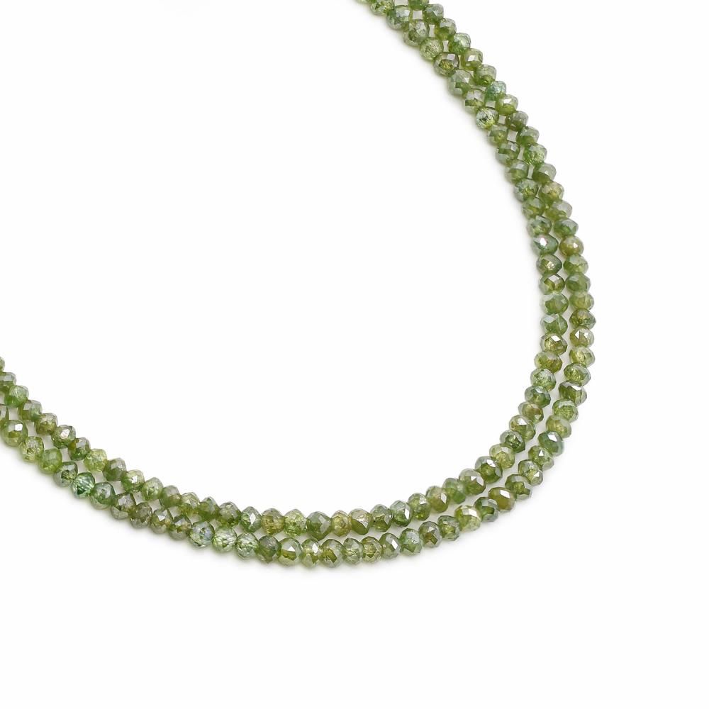 Emerald and Diamond Drop Tennis Necklace in 14K White Gold - RubyandGems.com