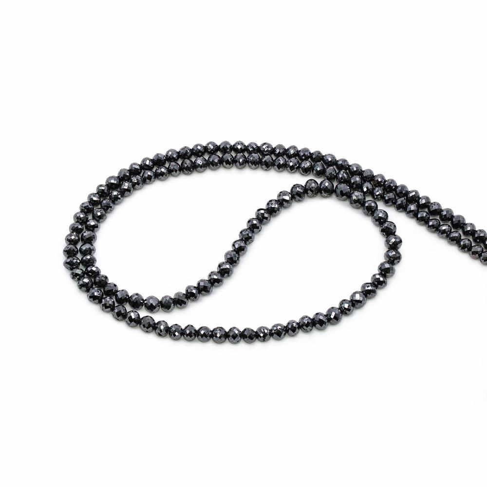 Black Faceted Diamond Beads & Strands | Diamond Necklace For Women | Black  Diamond Chain - YouTube