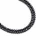 Black Diamond 2.50mm to 3.50mm Rondelle Faceted Beads (14 Inch)