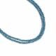 Blue Diamond 1.50mm to 2.50mm Rondelle Faceted Beads (15 Inch)