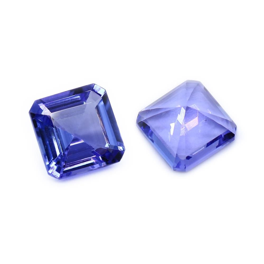 Tanzanite 8mm Antique Cushion Faceted Gemstone My Earth Stone