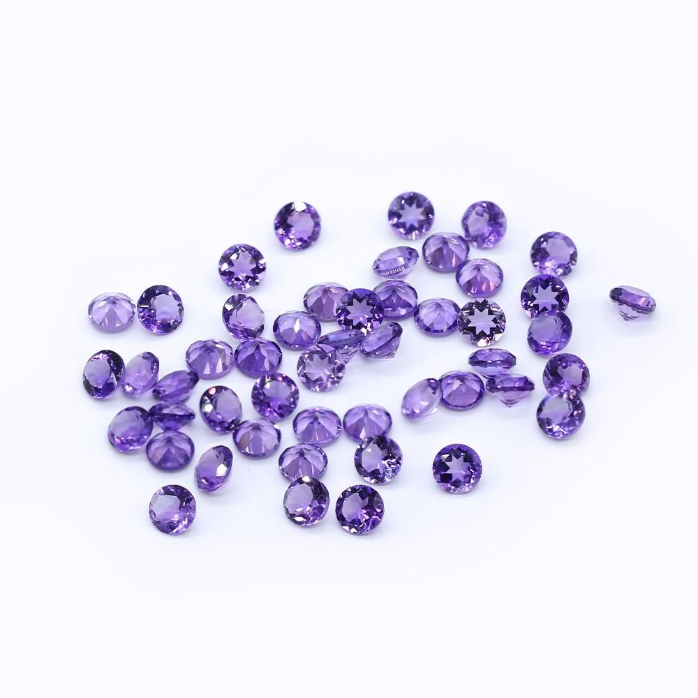 Amethyst (African) 5.50mm Round Faceted (Light Color)