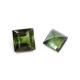 Green Tourmaline 4mm Square Faceted (Clean)