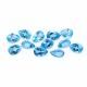 Swiss Blue Topaz 9x6mm Pears Faceted (Some Inclusion)