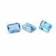 Swiss Blue Topaz 7x5mm and 15x11mm Octagon Faceted