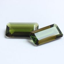 Green Tourmaline 18.50x15.50mm Octagon Faceted Pair