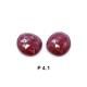 Ruby G/F 9x8mm to 9.70x9.30mm Rose Cut Slice Faceted