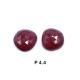 Ruby G/F 9x8mm to 9.70x9.30mm Rose Cut Slice Faceted