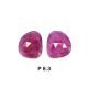 Ruby G/F 14x8mm to 14x12mm Rose Cut Slice Faceted