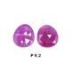 Ruby G/F 15x9mm and 15x13.50mm Rose Cut Slice Faceted