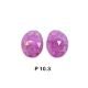 Ruby G/F 16x11mm Rose Cut Slice Faceted