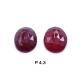 Ruby G/F 9x8mm to 9.70x9.30mm Rose Cut Slice Faceted