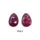 Ruby G/F 11x8.70mm to 11.60x9mm Rose Cut Slice Faceted