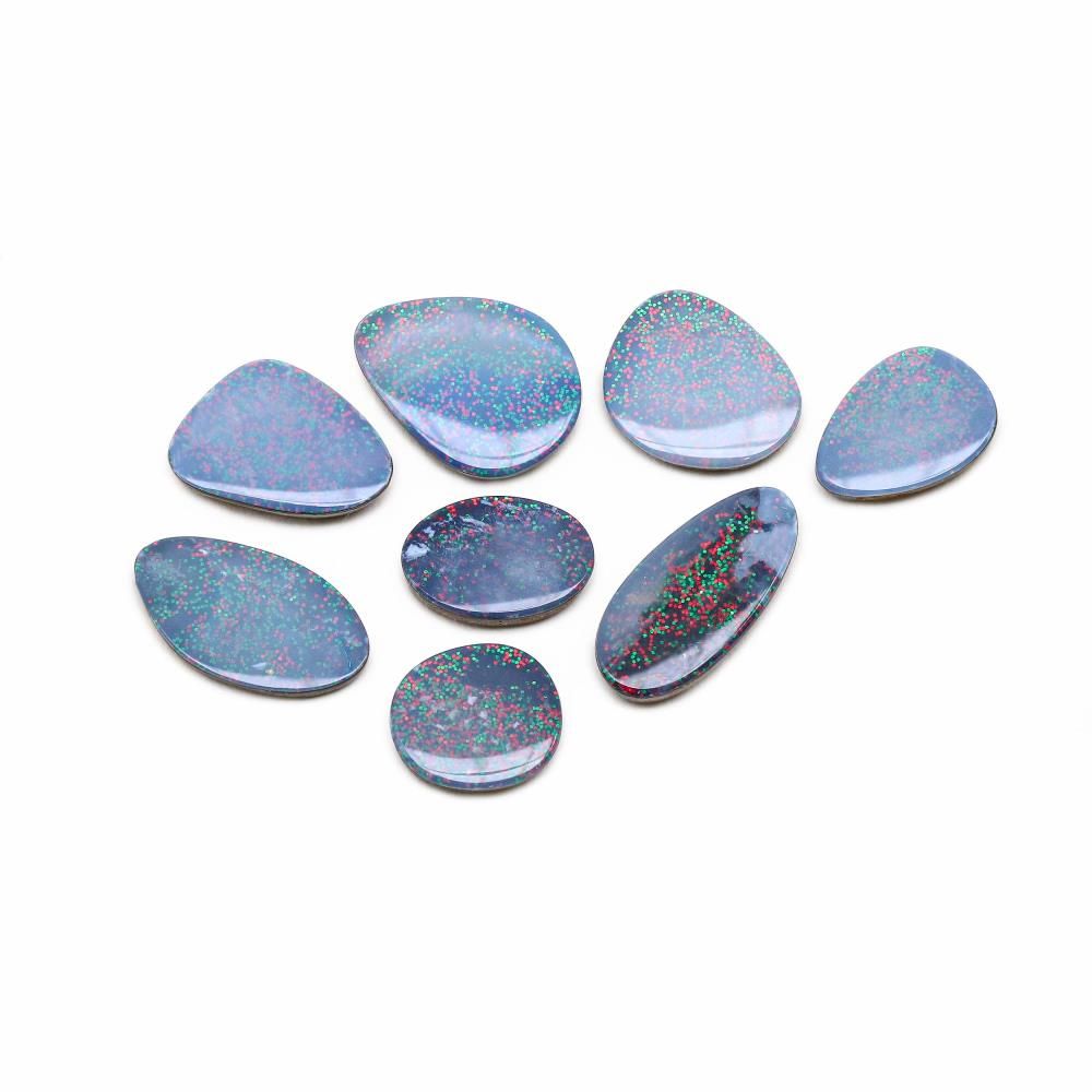 Natural Australian Opal Gemstone Slices | Rainbow Fire Opal | My Earth ...