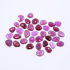 Ruby G/F Mix Rose Cut Slice Faceted