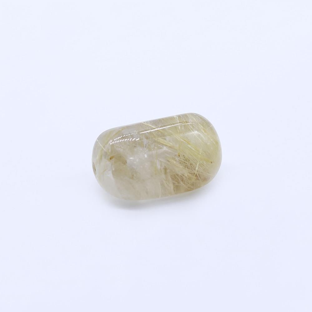 Golden Rutilated Quartz Smooth Tumbled Loose Beads My Earth Stone