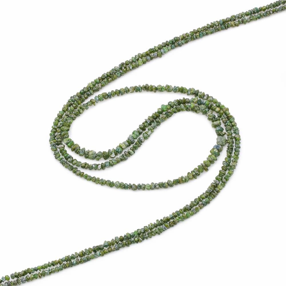 Natural Emerald Gemstone Chain 10 Karat White Gold Diamond Fine Jewelry For  Sale at 1stDibs