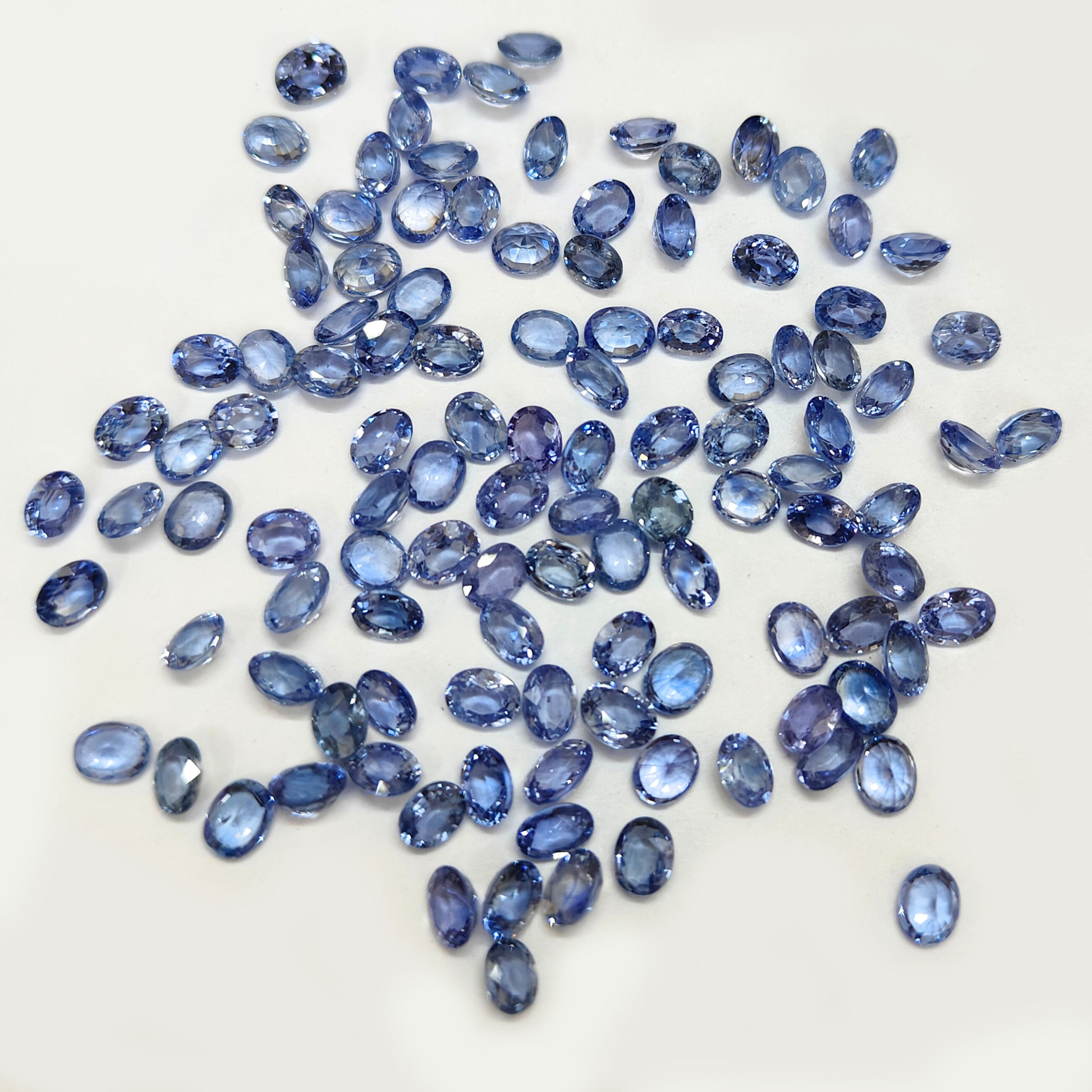Buy Natural Ceylon Blue Sapphire 5x4mm Oval Faceted Gemstone | My 