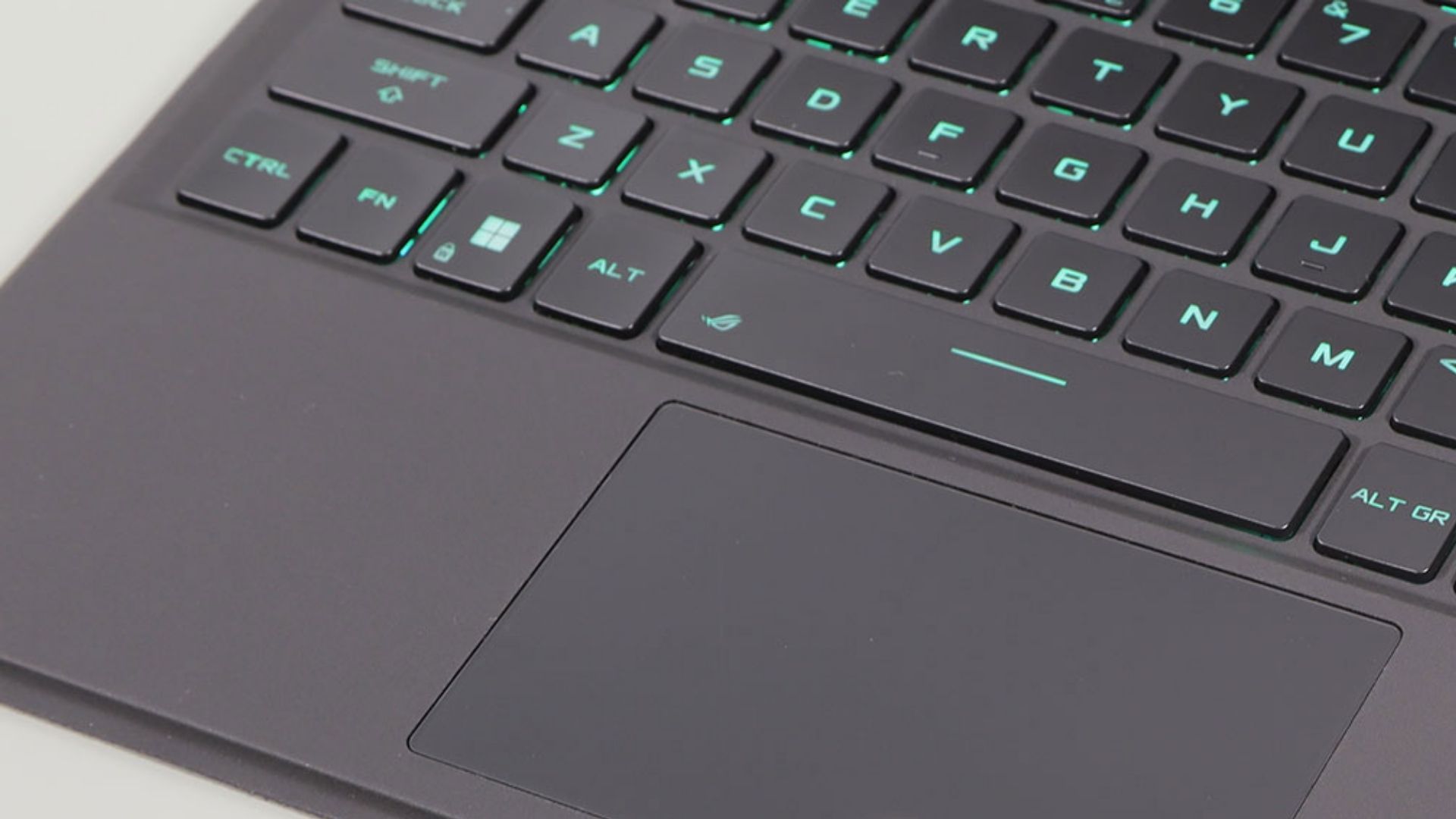 Asus Rog Flow Z13 keyboard and trackpad