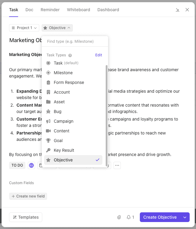 ClickUp Create Task