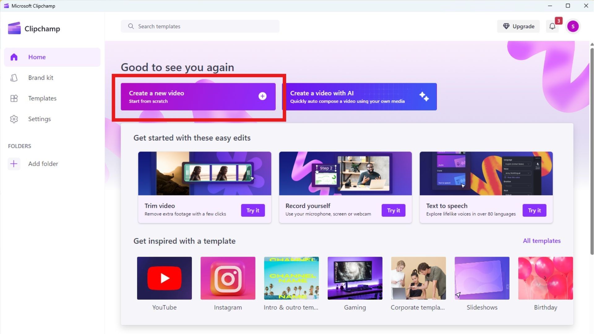 ClipChamp - Video capture and editing tool by Microsoft