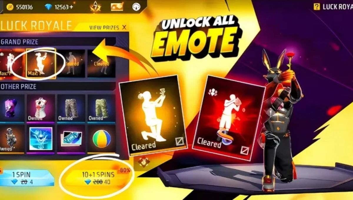 Free Fire Emote Royale Event