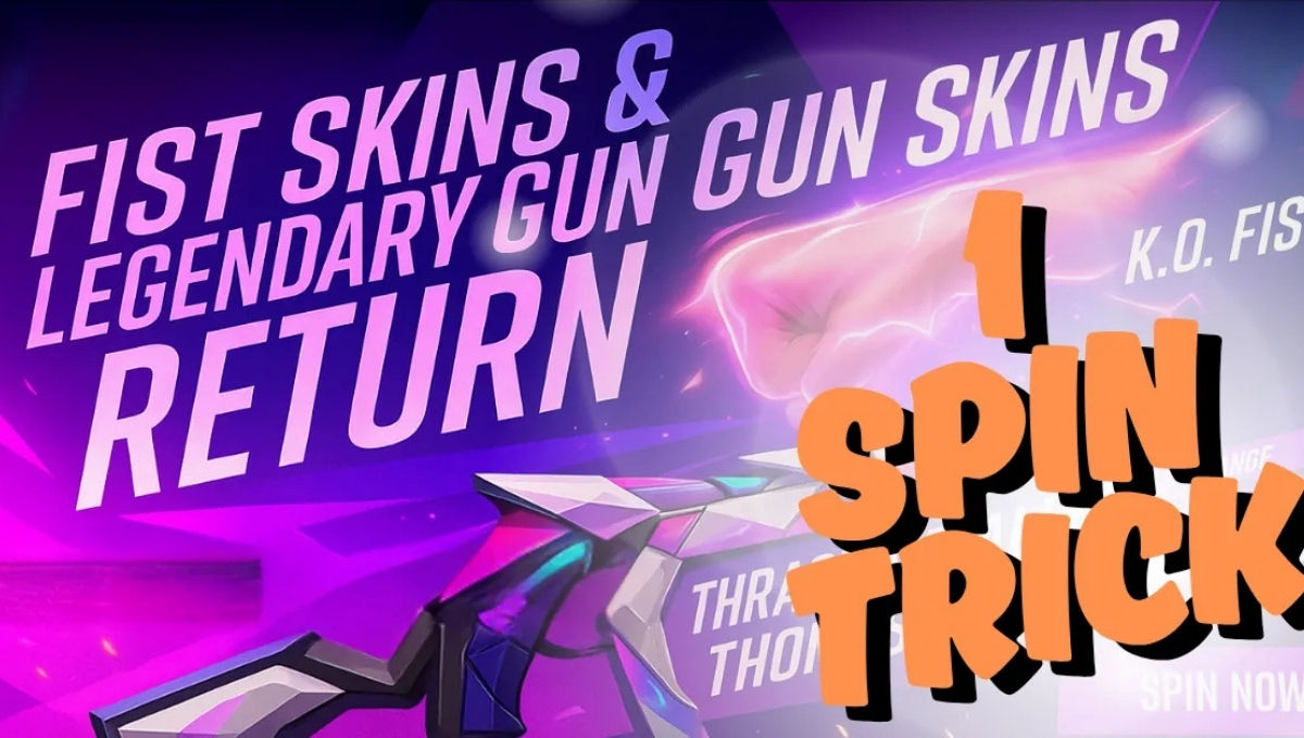Free Fire MAX Fist x Gun Skin Event 1 Spin Trick
