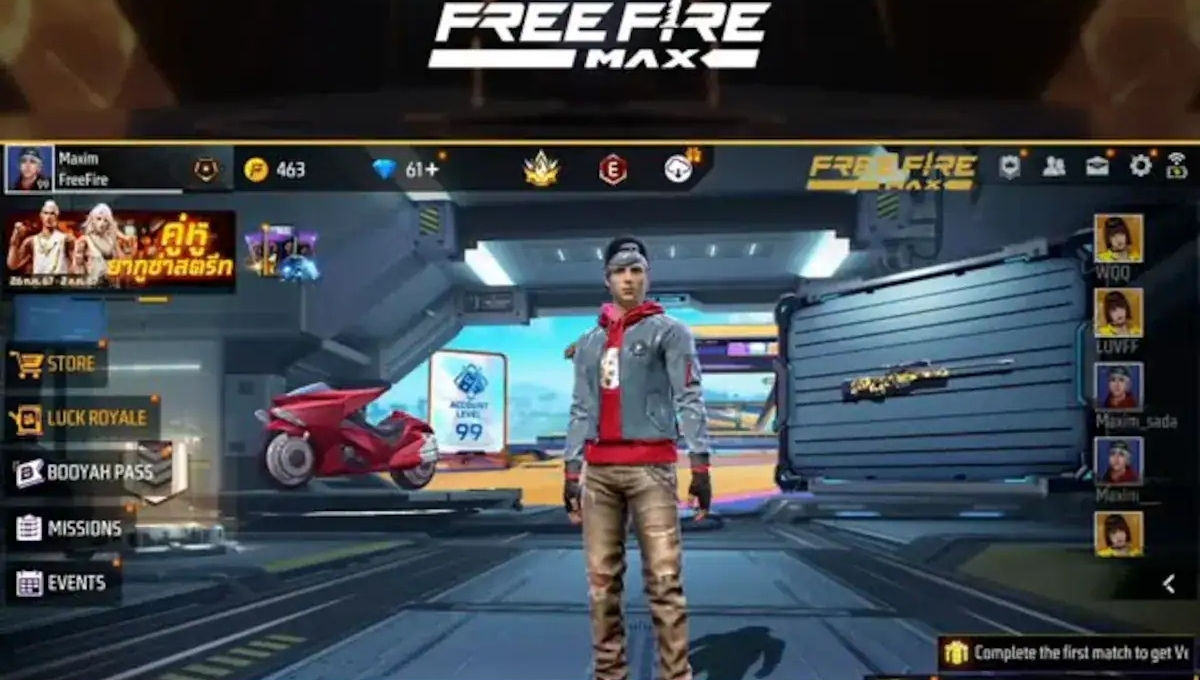 Free Fire Max Redeem Codes for 22 July