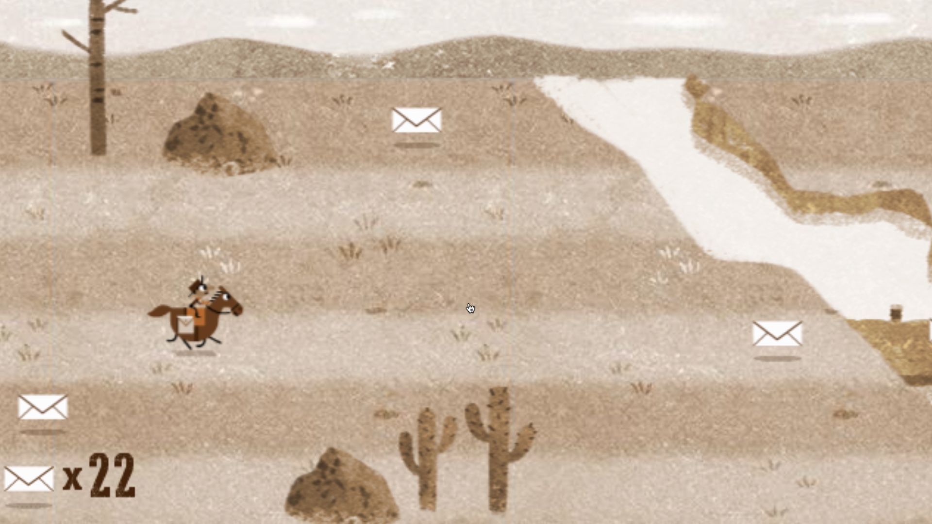Play hidden Pony Express games on Google