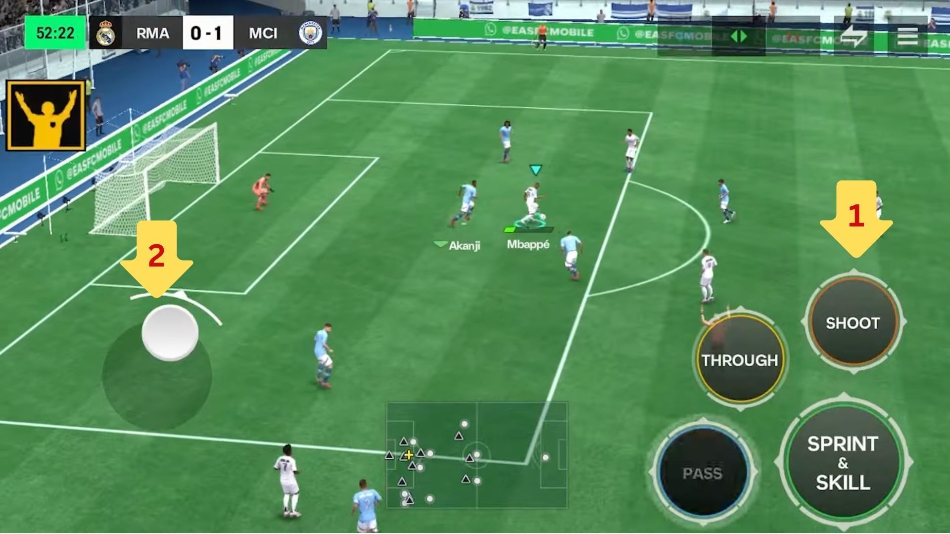 How Power shot in EA FC mobile game?