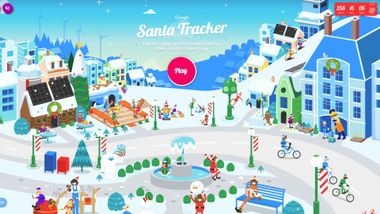 Free Santa Tracker game on Google