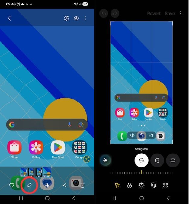 ScreenEdit using Samsung Galaxy