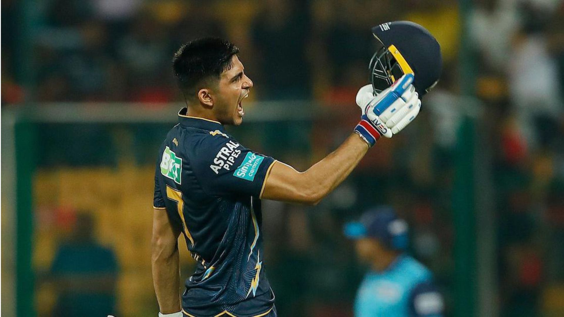 Shubam Gill in IPL match