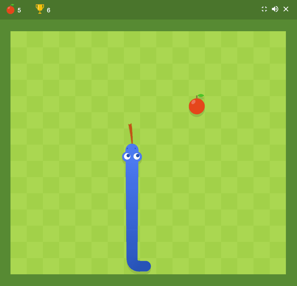 Snake and ladder game on Google