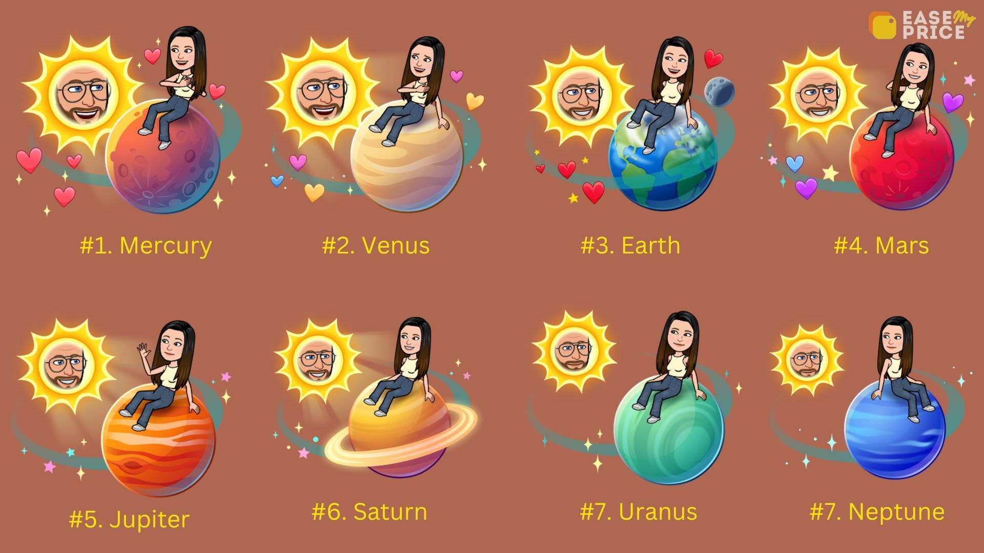 Snapchat planets - BFF feature